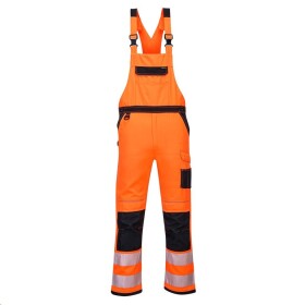 Kalhoty PW3 Hi-Vis reflexní oranžovo-černé s laclem 2XL oranžovo-černé
