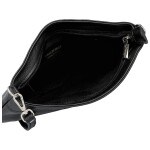 Módní dámská kožená mini crossbody kabelka Kaliopi, černá