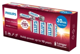 Philips LR03P20BX/10 / Baterie / AAA (LR03) / Power Alkaline / 20 ks (4895229116245)