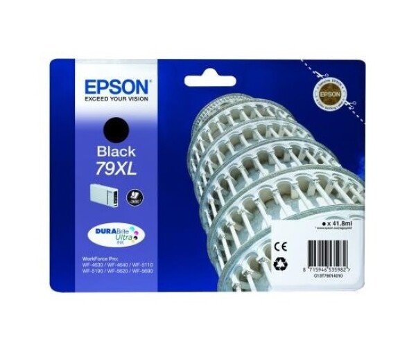 EPSON Ink čer WF-5xxx Series Ink Cartridge "Pisa" 79 XL Black (41,8 ml) (2.600 str.) EDF_1006049