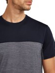 Pánské merino triko s krátkým rukávem ICEBREAKER Mens Cool-Lite Sphere III SS Tee Colour Block, Midnight Navy Hthr/Midnight Navy/Cb velikost: M