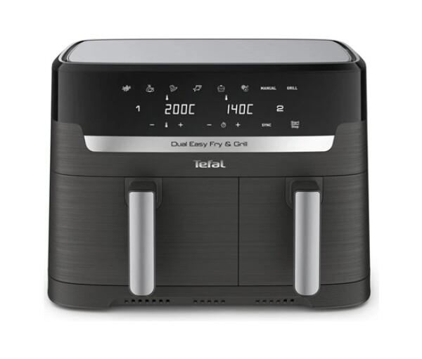 Tefal Dual Easy Fry & Grill 2v1 Horkovzdušná fritéza, Černá