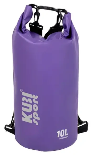 KUBIsport Lodní vak 10 l fialový / Nepromokavý vak / Objem 10 l (05-BA10K-F)