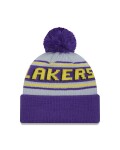 New Era Pánská zimní čepice Los Angeles Lakers NBA Pom Wordmark