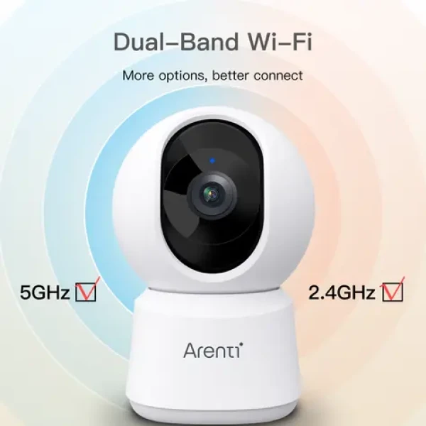 Arenti Indoor 5MP Priv / Vnitřní IP kamera / 2880 × 1600 px / Pan-Tilt / Wi-Fi 2,4/5 GHz / IR 10 m (P2F)