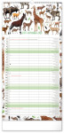 Nástěnný kalendář 2026 NOTIQUE - Rodinný plánovací Animalium, 21 x 42 cm