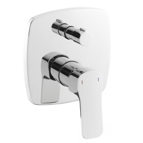 Sprchová a vanová baterie SAT Cube Way včetně podomítkového tělesa chrom CU215 CU215