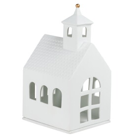 Räder Porcelánový svícen domeček Great Chapel, bílá barva, porcelán