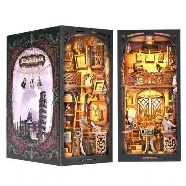 2Kids Toys 3D skládačka Zarážka na knihy Miniatura domečku Doupě fotografa