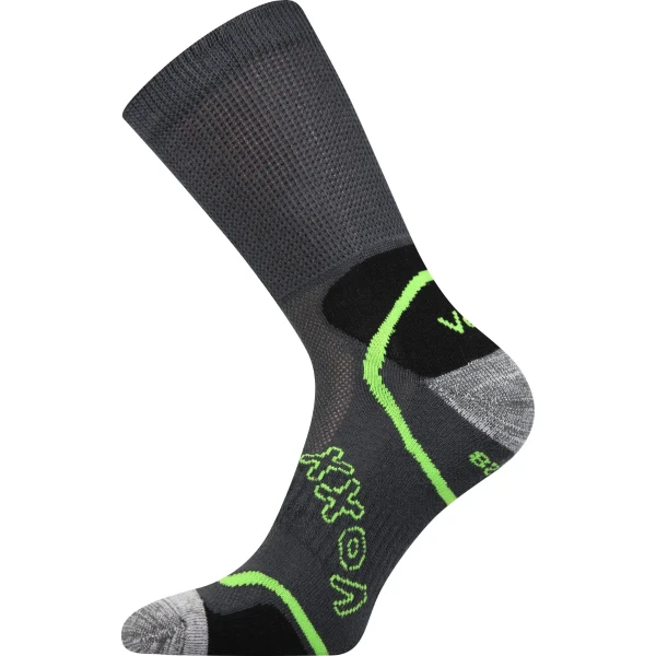 VOXX Ponožky sportovní METEOR s jemným lemem TMAVĚ ŠEDÉ 35-38 110959