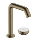 Hansgrohe Tecturis S - Umyvadlová baterie s výpustí | 2-otvorová instalace | CoolStart | EcoSmart+ | kartáčovaný bronz (73353140)