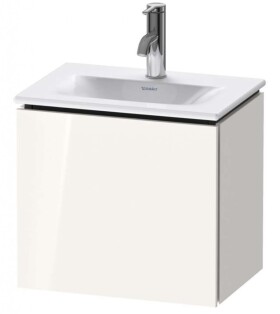 DURAVIT - L-Cube Umyvadlová skříňka 40x44x31 cm, levá, 1 dvířka, lesklá bílá LC6133L2222