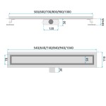 REA - Odtokový žlab Neox BRUSH NICKEL 90 REA-G2504