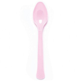 Lžíce světle růžová plastová 24 ks Lžíce světle růžová plastová 24 ks