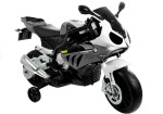 Mamido Dětská elektrická motorka BMW S1000RR Maxi stříbrná