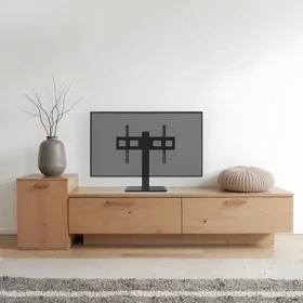 Hama podlahový TV stojan černá / TV stojan / 32–75" / 40 kg / otočný / výškově nastavitelný