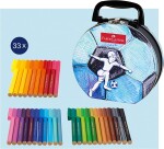 Faber-Castell Faber-Castell, 155538, Connector, fixy fotbalový míč, 33 fixů + 10 klipů