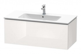 DURAVIT - L-Cube Umyvadlová skříňka 40x102x48 cm, 1 zásuvka, lesklá bílá LC614202222
