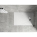 MEXEN/S - Hugo sprchová vanička SMC 100x90, bílá, krytka nerez 42109010-X