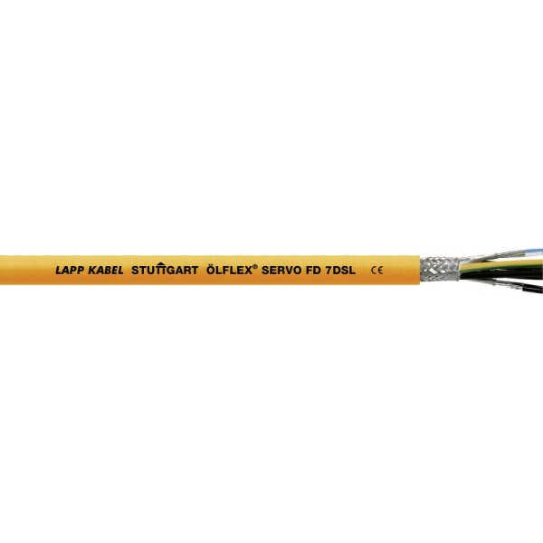 LAPP ÖLFLEX® SERVO FD 7DSL 1023276/50 servo kabel 4 G 2.5 mm² + 2 x 0.32 mm², 50 m, oranžová