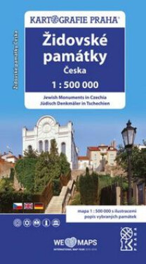 Židovské památky Česka/1:500 tis.(tematická mapa)