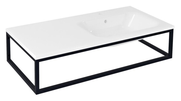 SAPHO - SKA konzole pod umyvadlo/desku 100x22x51cm, černá mat SKA810