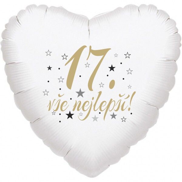 17. narozeniny balónek srdce Balonky.cz 17. narozeniny balónek srdce Balonky.cz