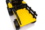Mamido Dětský elektrický traktor s vlečkou 12V 7Ah žlutý
