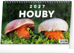 Stolní kalendář 2027 Notique Houby, 23,1 x 14,5 cm