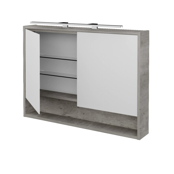 Dřevojas - Dvoudveřová galerka FOCUS GA2OE 100 - D01 Beton 284176