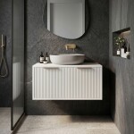 REA - Koupelnová skříňka pod umyvadlo Core 80cm White REA-M0401