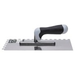 Hladítko nerezové, 280 x 130 mm 10 x 10 zubů, dvousložková rukojeť, STALCO PERFECT