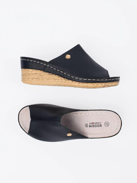 Dámské nazouváky na klínku FL1266B - GOODIN černá 39