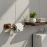 REA - Držák na toaletní papír 5909 Nico Brush Copper REA-88058