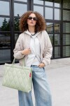 Stylová kabelka Reisenthel Daily Shopper Puffer iced matcha