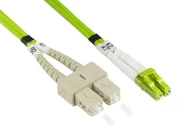 Good Connections OM5 LC/SC zelený / Optický patch kabel / Multi-mode / 50/125 µm / 0,5 m / LSZH (LW-8005LS5)