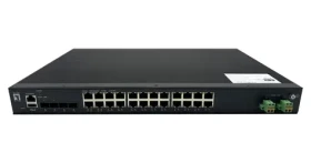 LevelOne IXP-2871 / Průmyslový řízený switch / 24x GbE PoE+ / 4x SFP+ / 370W PoE / L2+ (IXP-2871)