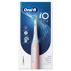 Oral-B iO Series 3 Blush Pink / Elektrický zubní kartáček / magnetický iO / 3 režimy / senzor tlaku (iO Series 3 Blush Pink)