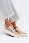 Nízké dámské tenisky s leopardím potiskem Lee Cooper LCW-25-02-3330L béžové 40