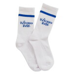 Bella Rose Ponožky Všechno bude velikost M (40-43), bílá barva, textil