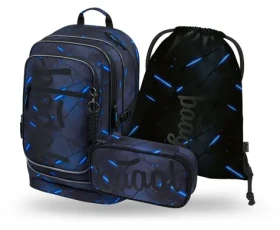 BAAGL SET 3 Cubic Flash: batoh, penál, sáček GRS (A-36127)