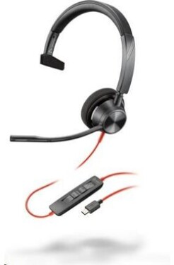Poly Blackwire 3310 černá / Náhlavní souprava / mikrofon / jedno sluchátko / USB-C/A (8X215AA)