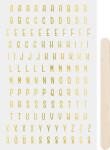 HEYDA Propisoty 10 x 19 cm - písmena zlatá