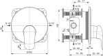 IDEAL STANDARD - CeraFlex Baterie pod omítku, chrom A6724AA