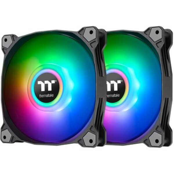 THERMALTAKE Pure Duo 14 ARGB Radiator černá 2ks / Ventilátor / 140 mm / Hydraulic Bearing / 1500 RPM @ 33.5 dB (CL-F116-PL14SW-A)