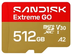 SanDisk Extreme GO microSDXC 512GB / Micro SD karta / 240 MB/s čtení / 160 MB/s zápis (SDSQXGN-512G-GN6MN)