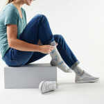 Dámské merino městské ponožky SMARTWOOL Women's Everyday Garden Gala Crew Socks, Ash velikost: 38-41 (M)