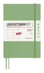 Týdenní plánovač Sage, Medium A5 2027, Softcover, anglicky