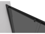 CERANO - Sprchové posuvné dveře Varone POINT L/P - 6 mm - černá matná, grafitové sklo - 130x195 CER-429535