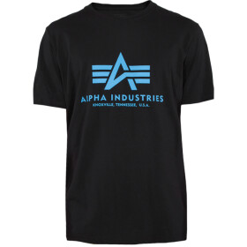 Alpha Industries Tričko Basic T-Shirt černá | modrá M